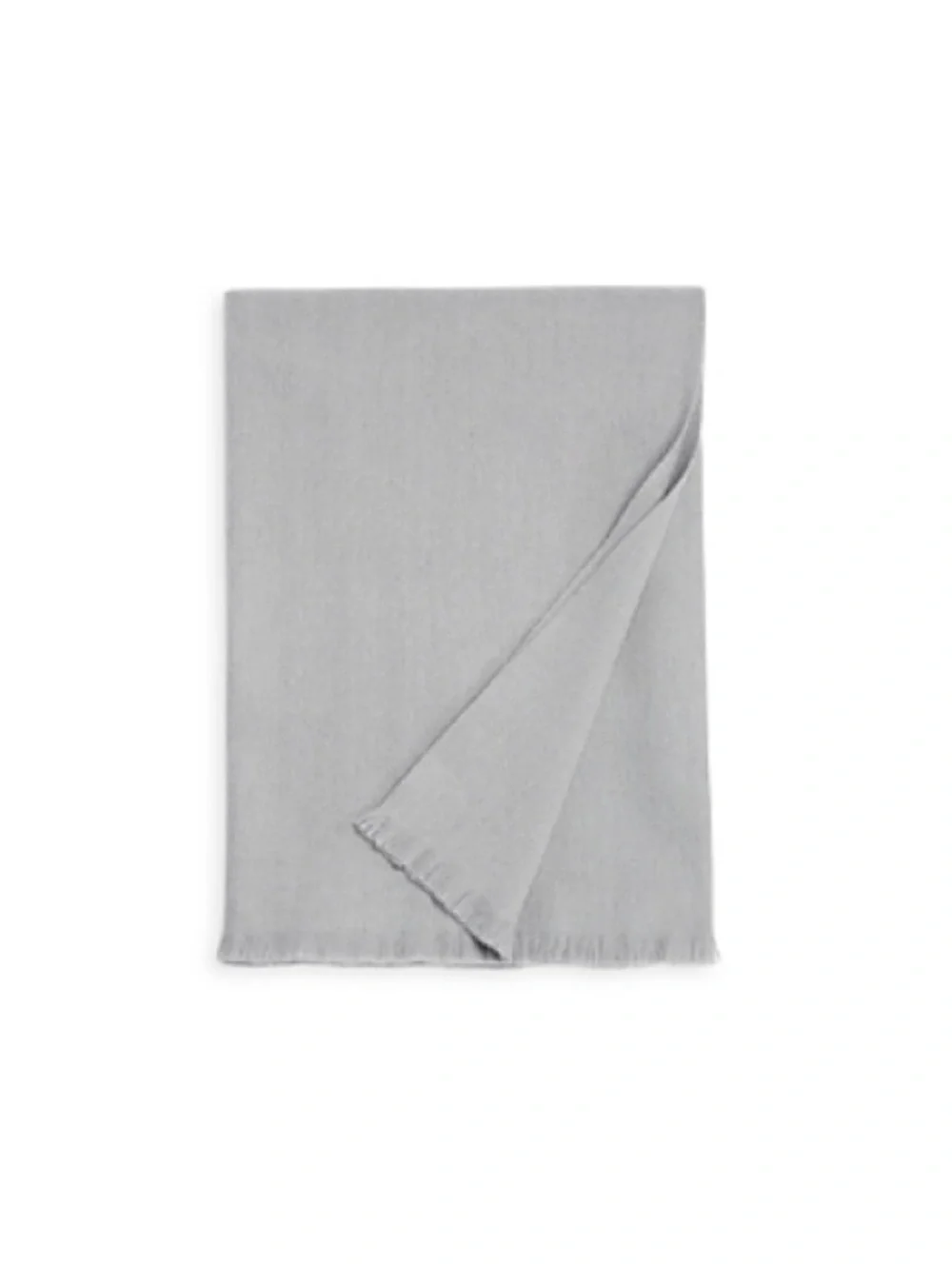 Hudson Park Cashmere/Lambswool Grey Throw, New w/Tag Retail $430
